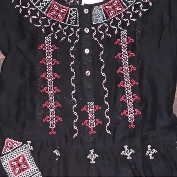 Johnny Was “Ava” heavily embroidered silk blend shift dress NWT - Picture 10 of 16